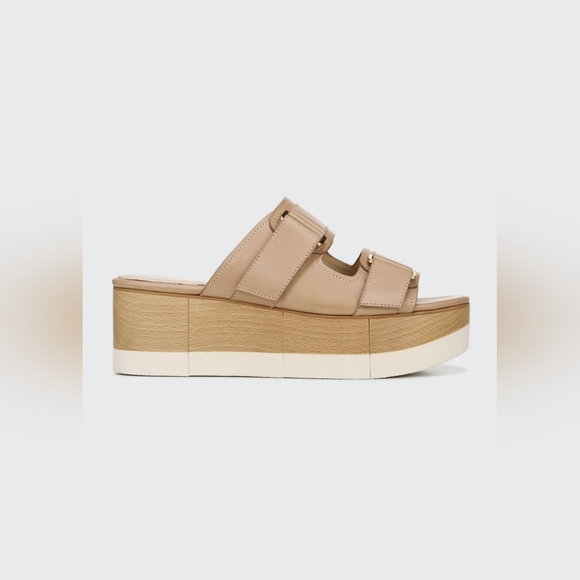 Veronica Beard Welda Platform Wedge Slide Sandals - Picture 1 of 10